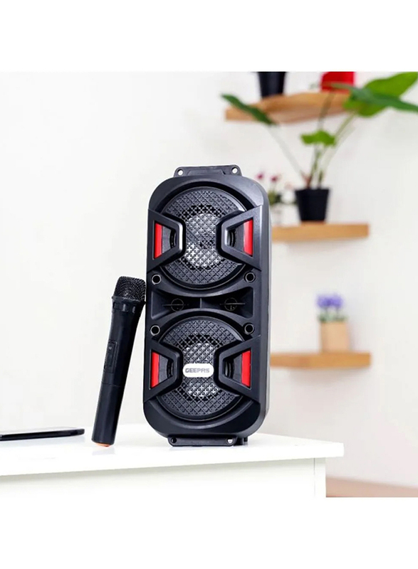 Geepas Rechargeable Portable Bluetooth Speaker, Black