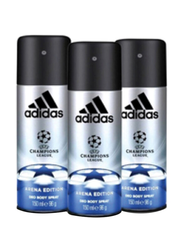 

Adidas Deodorant Spray, 3 x 150ml