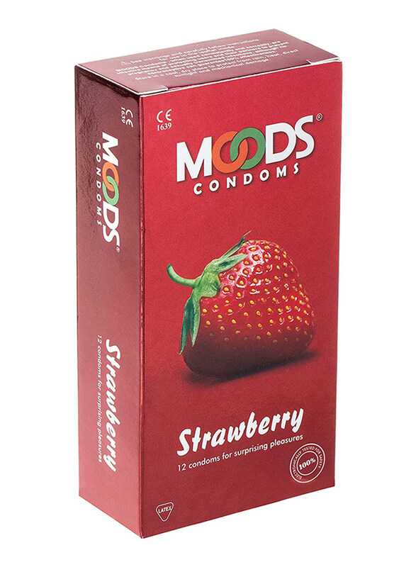 

Moods Strawberry Flavoured Condoms, 12 Pieces