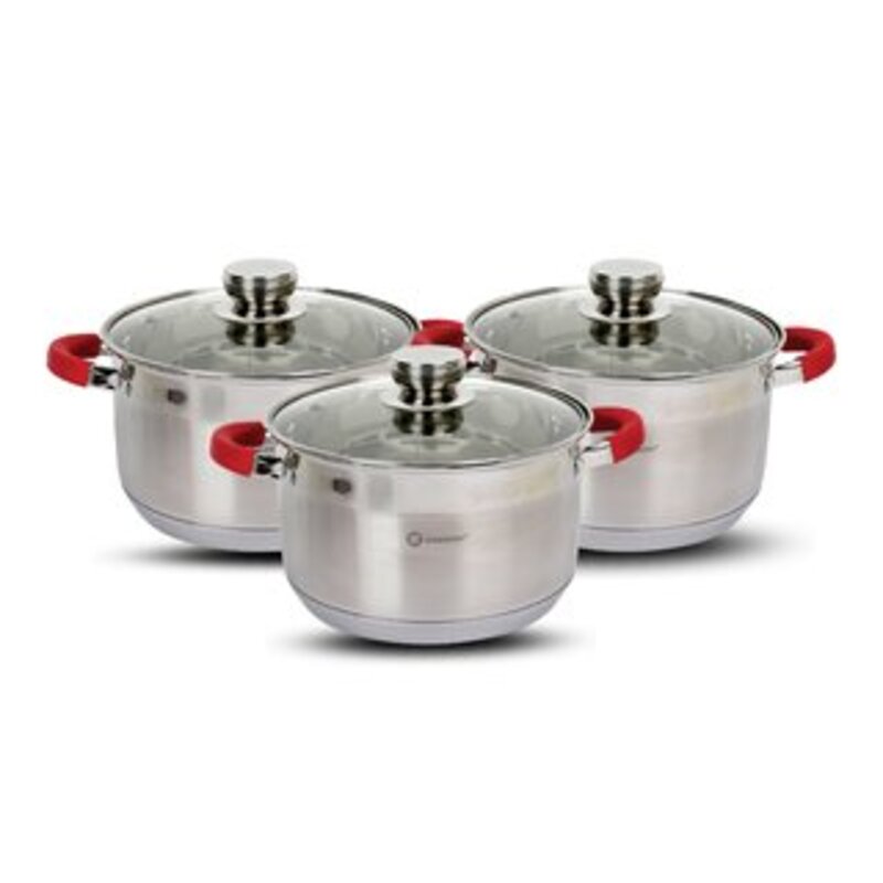 Stainless Steel Cookware, 16415-GH-915,  6 Pieces Set