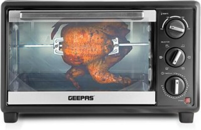 Geepas GO4464,  25L Electric Oven With Rotisserie , 6 Stages Heating Selector