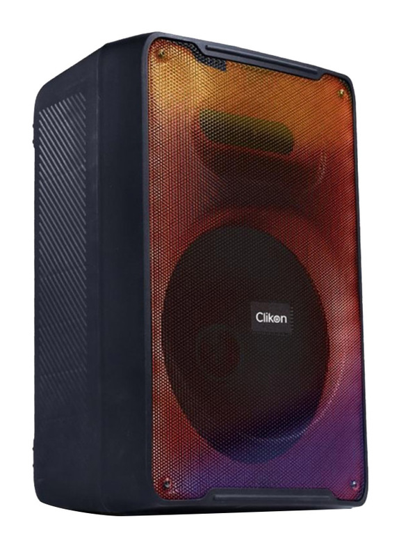 Clikon Rechargeable Bluetooth Speaker With Wired Microphone, Black