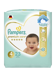 Pampers Premium Care Diapers, Size 4, 9-14 kg, 23 Count