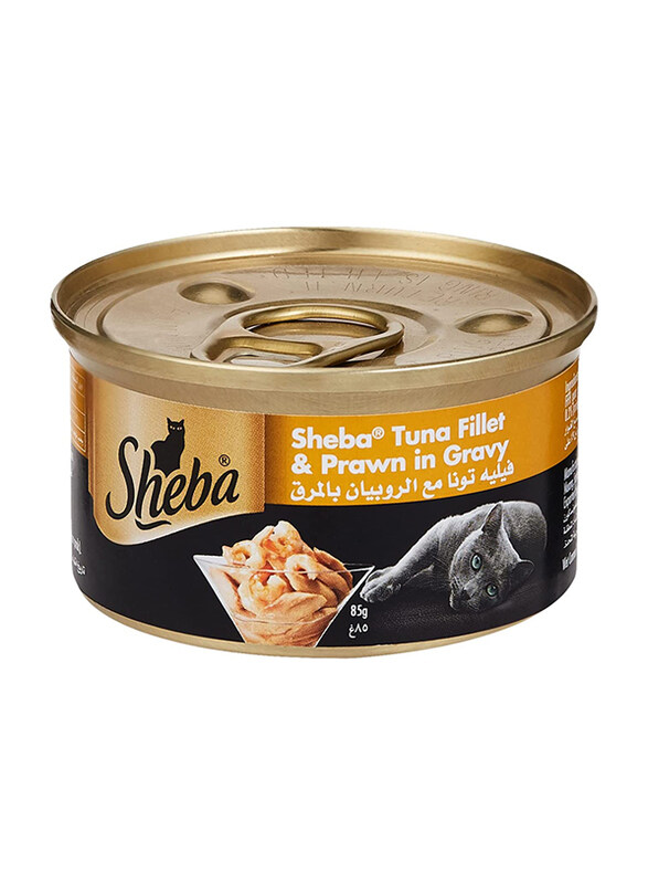 

Sheba Tuna Fillet and Prawn Cat Wet Food, 85g