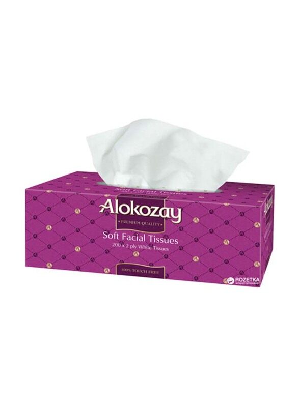 

Alokozay Soft Facial Tissues, 200 Sheets x 2 Ply