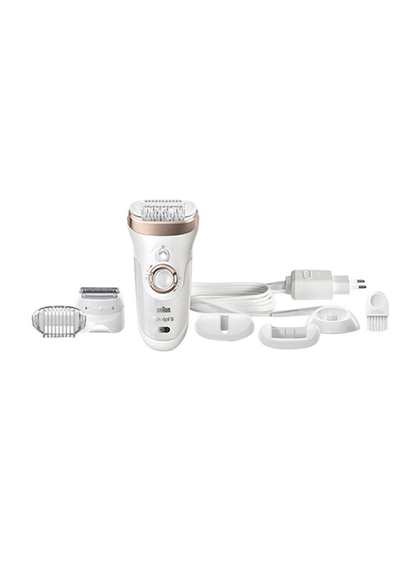 

Braun Silk-Epil 9 Epilators with 6 Extras, SE9561, White/Brown