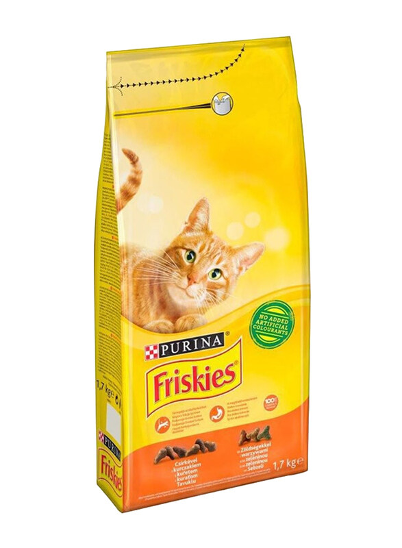 

Purina Friskies Chicken & Vegetable Cat Dry Food, 1.7 Kg