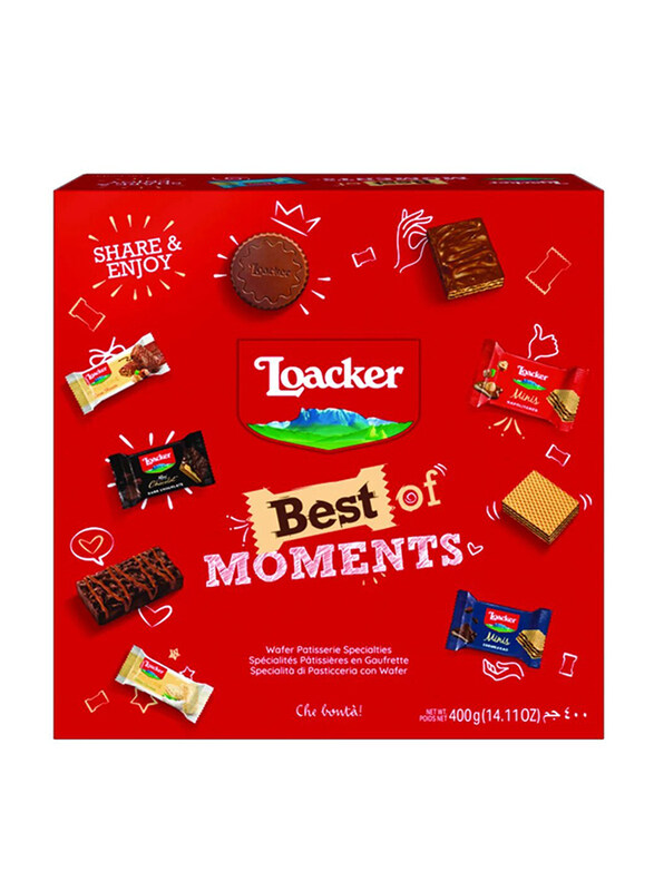 

Loacker Best of Moments Chocolate & Wafer Cookies Gift Box, 400g