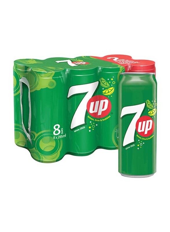 

7Up Regular Soft Drink Can, 8 x 295ml