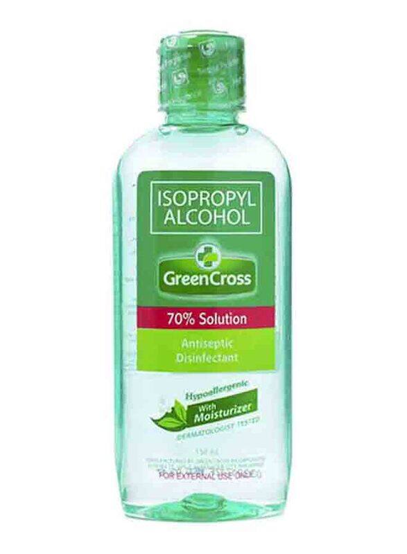 

Green Cross Isoprophyl Alcohol 70% Solution Antiseptic Disinfectant with Moisturizer, 150ml