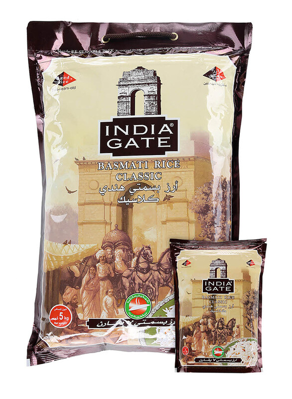 

India Gate Classic Basmati Rice, 5 Kg + 1 Kg, 2 Piece