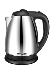 Sonashi 1.8L Cordless Kettle, 2200W, SKT-1804, Silver