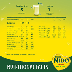 Nestle Nido Fortified Rich In Fiber Powder Milk, 900g