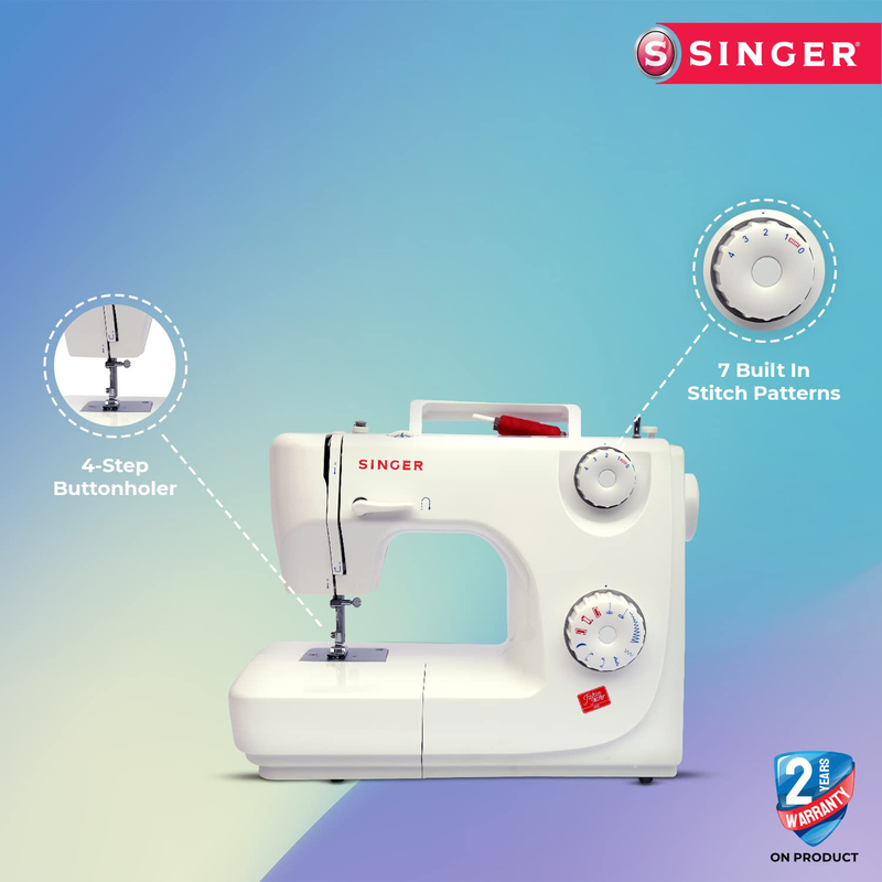 Singer Sewing Machine, SGM-8280, White