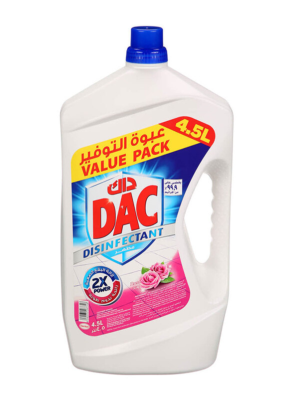 

DAC Disinfectant Rose All Purpose Cleaners, 4.5 Liters