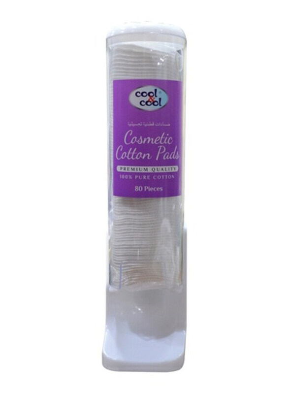 

Cool & Cool Cosmetic Cotton Pads, 80 Pieces