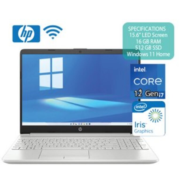 Hp Fq-5040/I7 12 Th Gen 512Ssd 16Gb Ram 15.6Screen Iris Graphic Win 11 English/Arabic Key