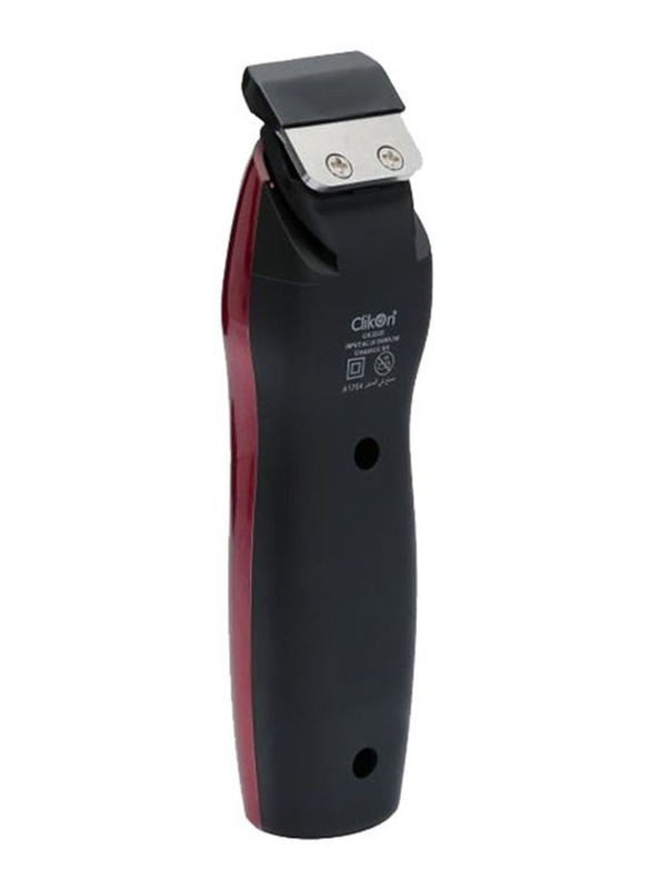 Clikon 5-in-1 Rechargeable Hair Trimmer, Red/Black