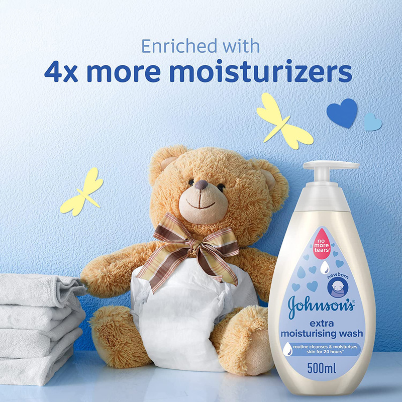 Johnson's 500ml Extra Moisturising Wash for Newborn Baby