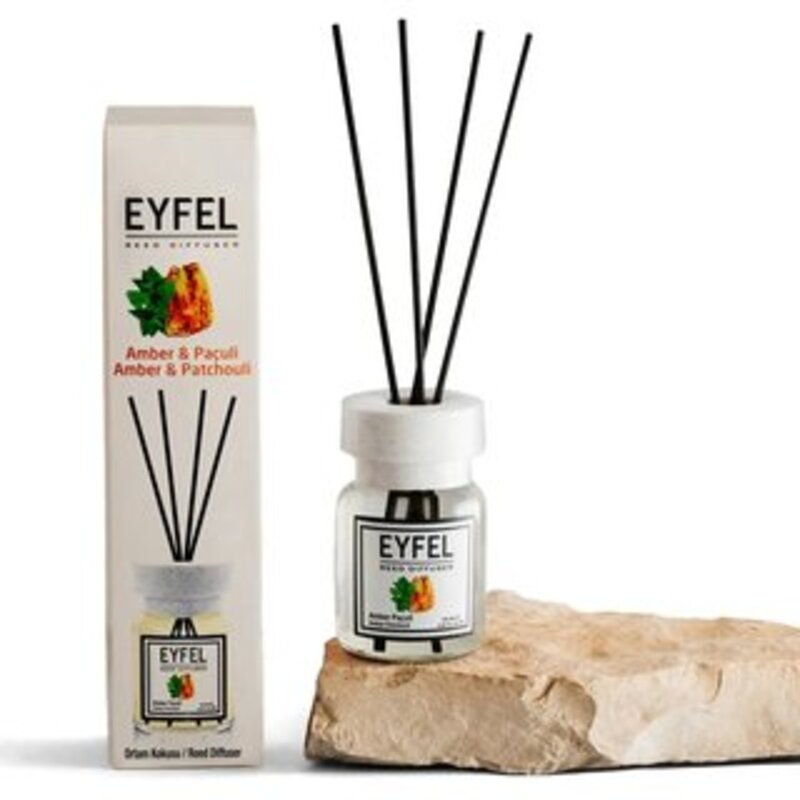 EYFEL Aroma Diffuser With Sticks Amber Patchouli, 120ml