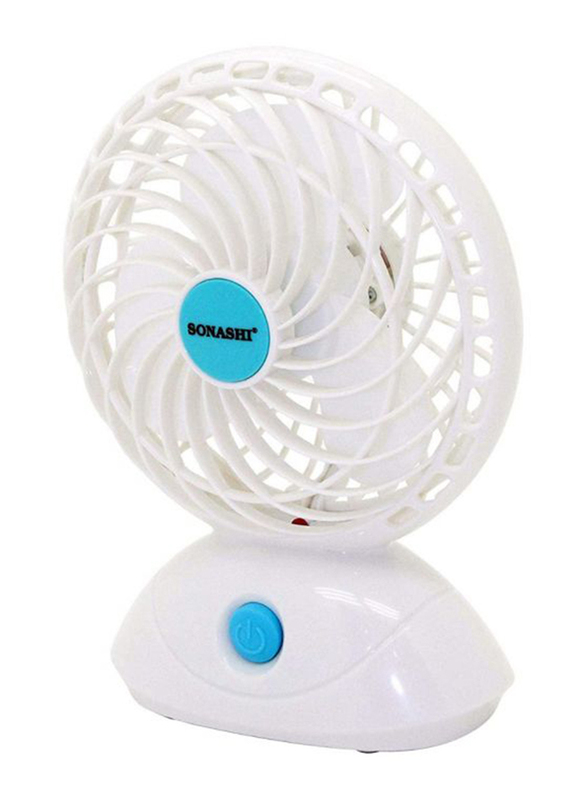 Sonashi Rechargeable Mini Fan, White