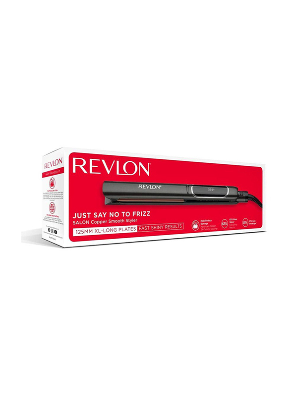 Revlon Salon Copper Hair Straightener, RVST2175, Black