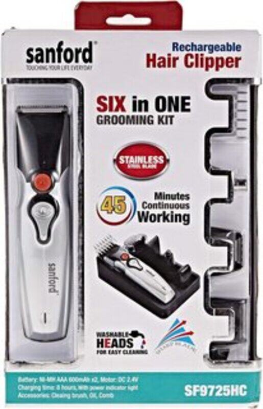 

Sanford Sf9725Hc, 6 In 1 Rechargeable Hair Clipper For Men