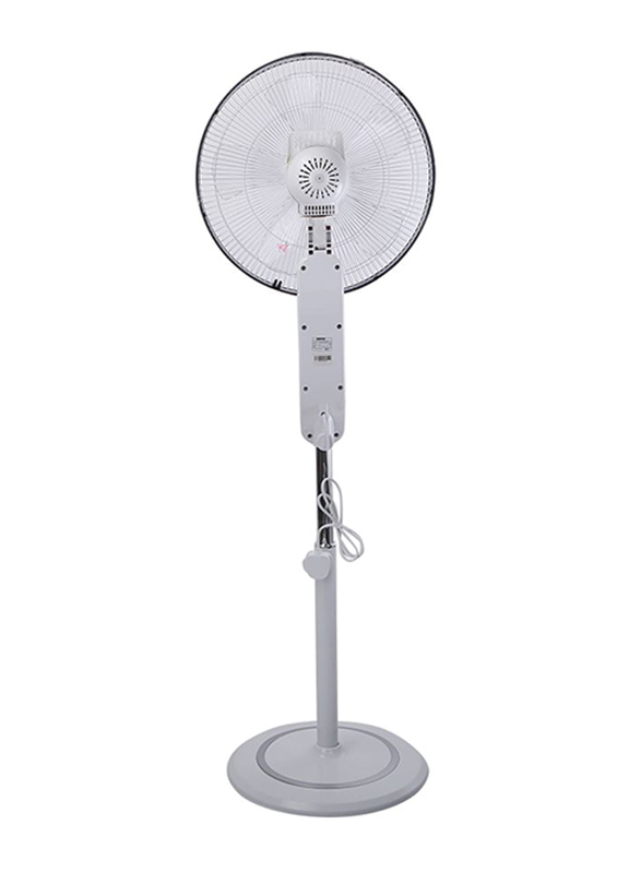 Geepas Non Rechargeable Stand Fan, 16-inch, White