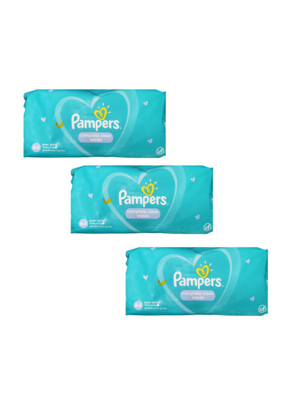 

Pampers Complete Clean Baby Wipes Fresh, 3 Pieces