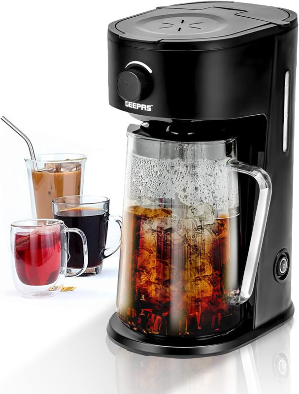 Geepas GCM41516, Ice Tea ,Coffee Maker with Permanent Nylon Filter, 2.5 Liter Capacity