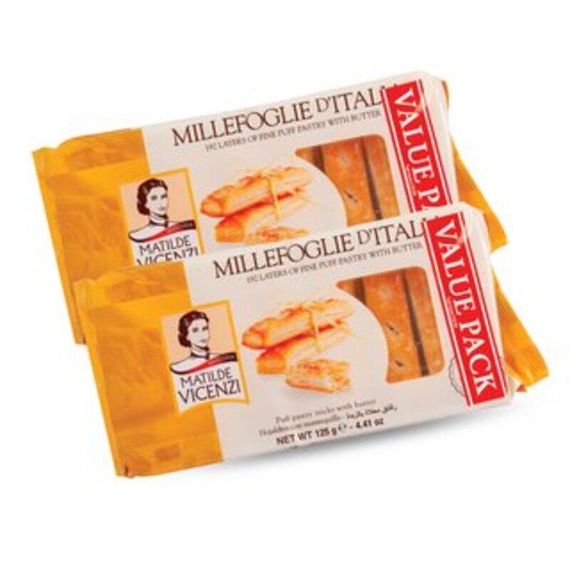 

Matilde Vicenzi Millefoglie Puff Pastry Sticks With Butter 2x125g