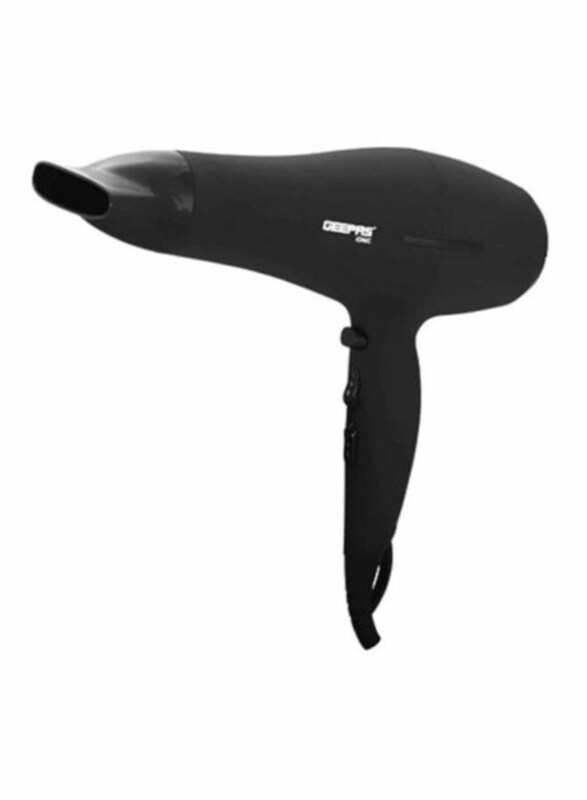 

Geepas Pro Style Ionic Hair Dryer with Coolshot, 3 Heat Setting and 2 Speed, 2200W, GHD86019, Black