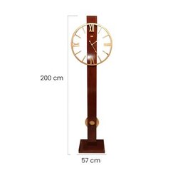 Modern WFC-14141-BROWN,  Decoration Clock