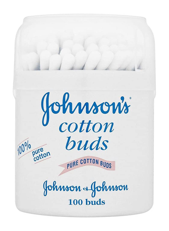 Johnson's 100% Pure Cotton Buds, 100 Pieces