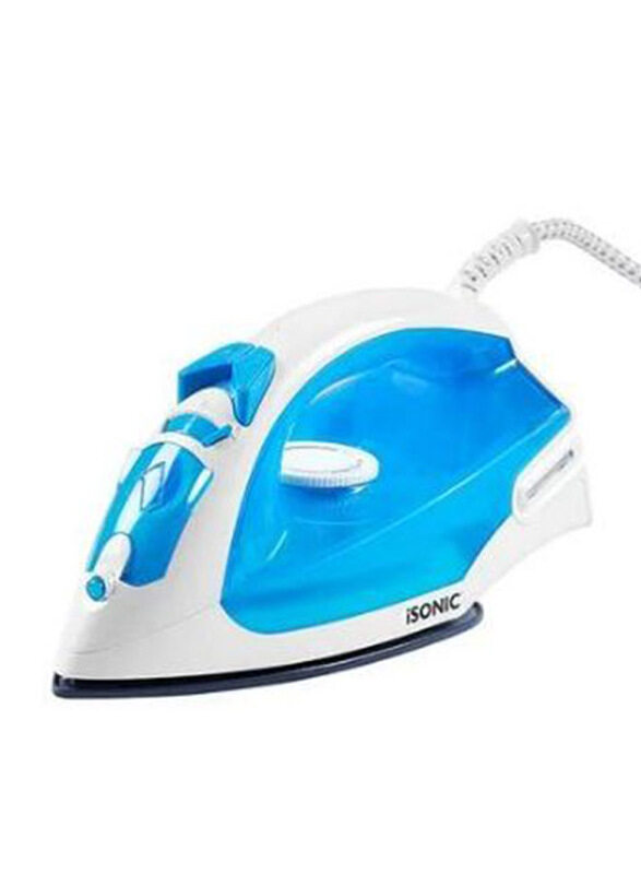 

iSONIC Electric Premium Steam Iron, 1600W, iN 303, White/Blue