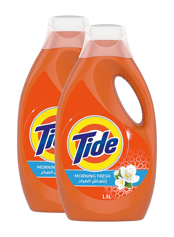 

Tide Morning Fresh Liquid Detergent, 2 x 1.8 Liter