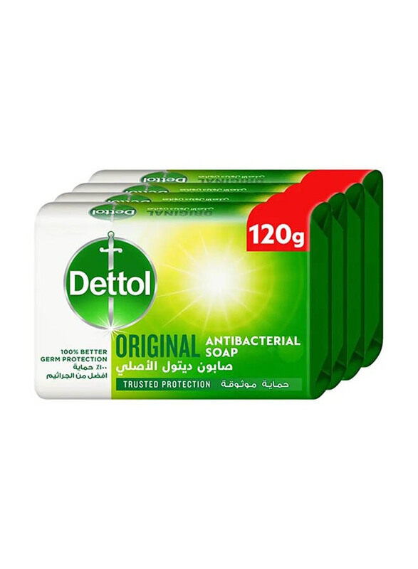 

Dettol Original Body Soap, 4 Pieces, 120gm