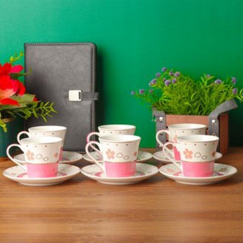 

Generic 6 Pcs Ceramic Cup & Sauser