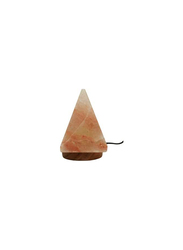 Himalayan 1 KG Pyramid Shape Salt Table Night Lamp, Brown/Orange