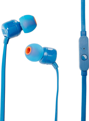 JBL Tune 110 Wired In-Ear Earphones, Blue