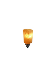 Himalayan 0.4 KG Cylinder Shape Salt Table Night Lamp, Brown/Orange