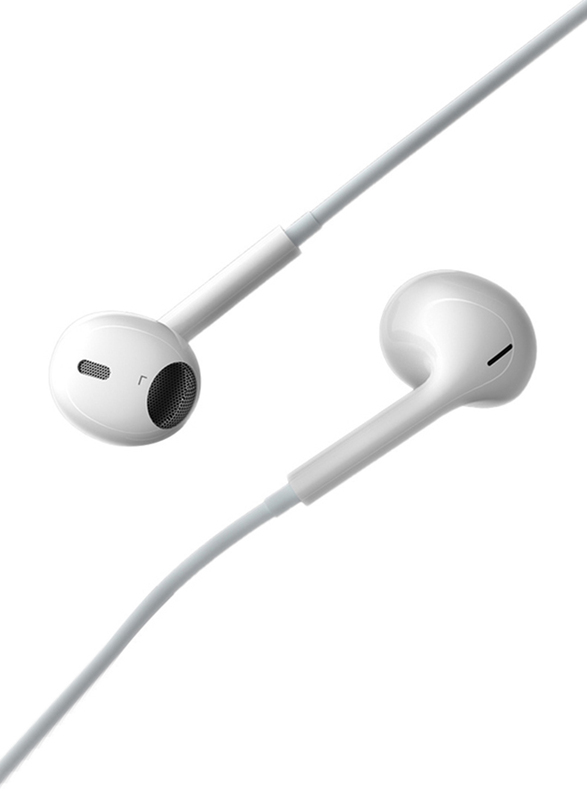Miccell VQ-H15 Wired In-Ear Type-C Stereo Earphones with Built in Mic, White