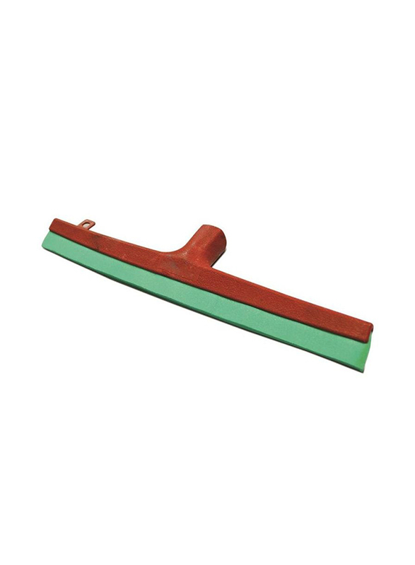 AKC Plastic Floor Wiper and Metallic Handle, 41cm, Red/Green