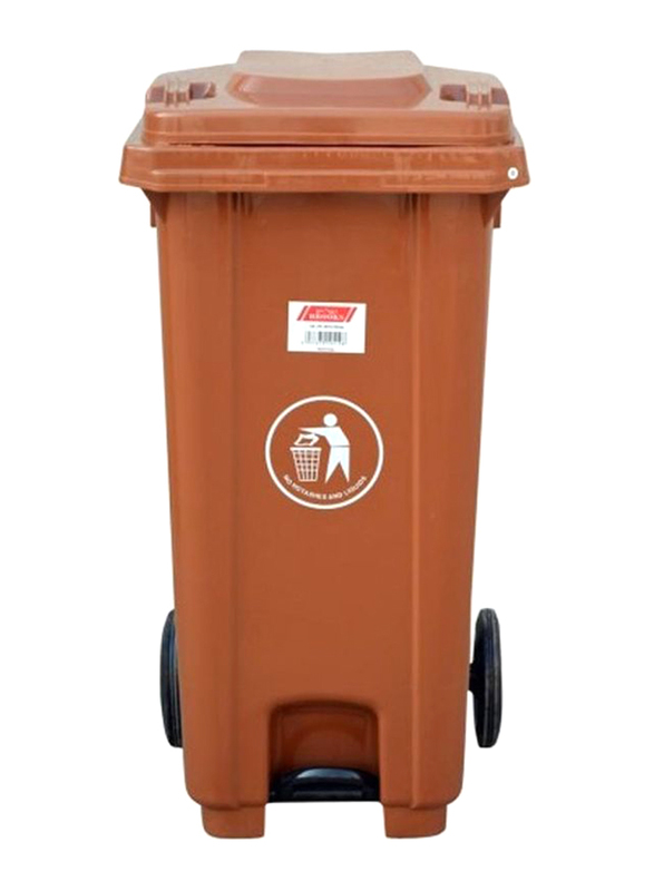 Akc, Modern Garbage Bin, 240 Litters, Brown