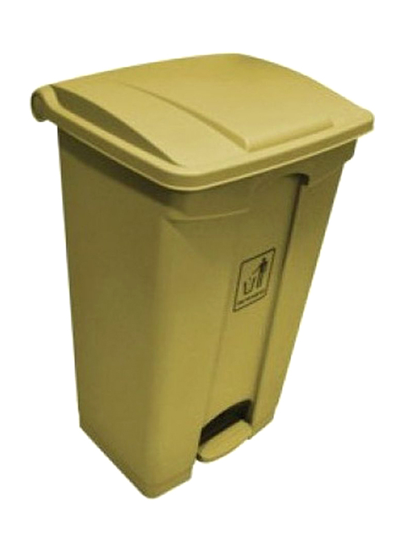 Garbage Can with Pedal, 87 Litters, Beige