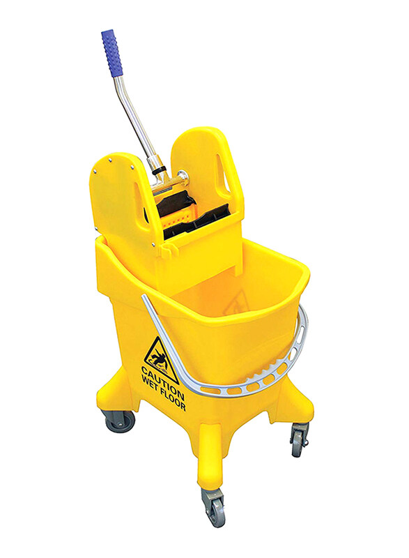 

AKC Mop Bucket with Deluxe Wringer, 32 Liters, Yellow