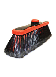 AKC Soft Brush and Metallic Handle with Screw Thread and Grip, 28x5cm, Red/Black