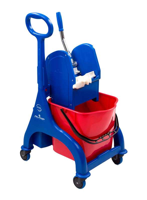 Filmop Cleaning Bucket with Trolley, 25 Liters, Multicolour