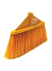 AKC V Shape Soft Broom with Metallic Handle, 30x6cm, Yellow