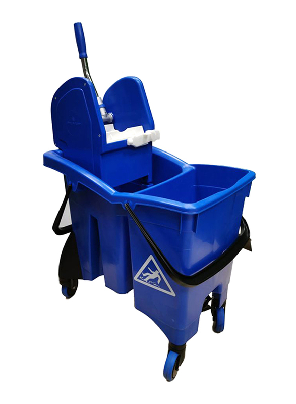 Filmop Shockproof Trolley with Draining Bucket, 30L, Blue